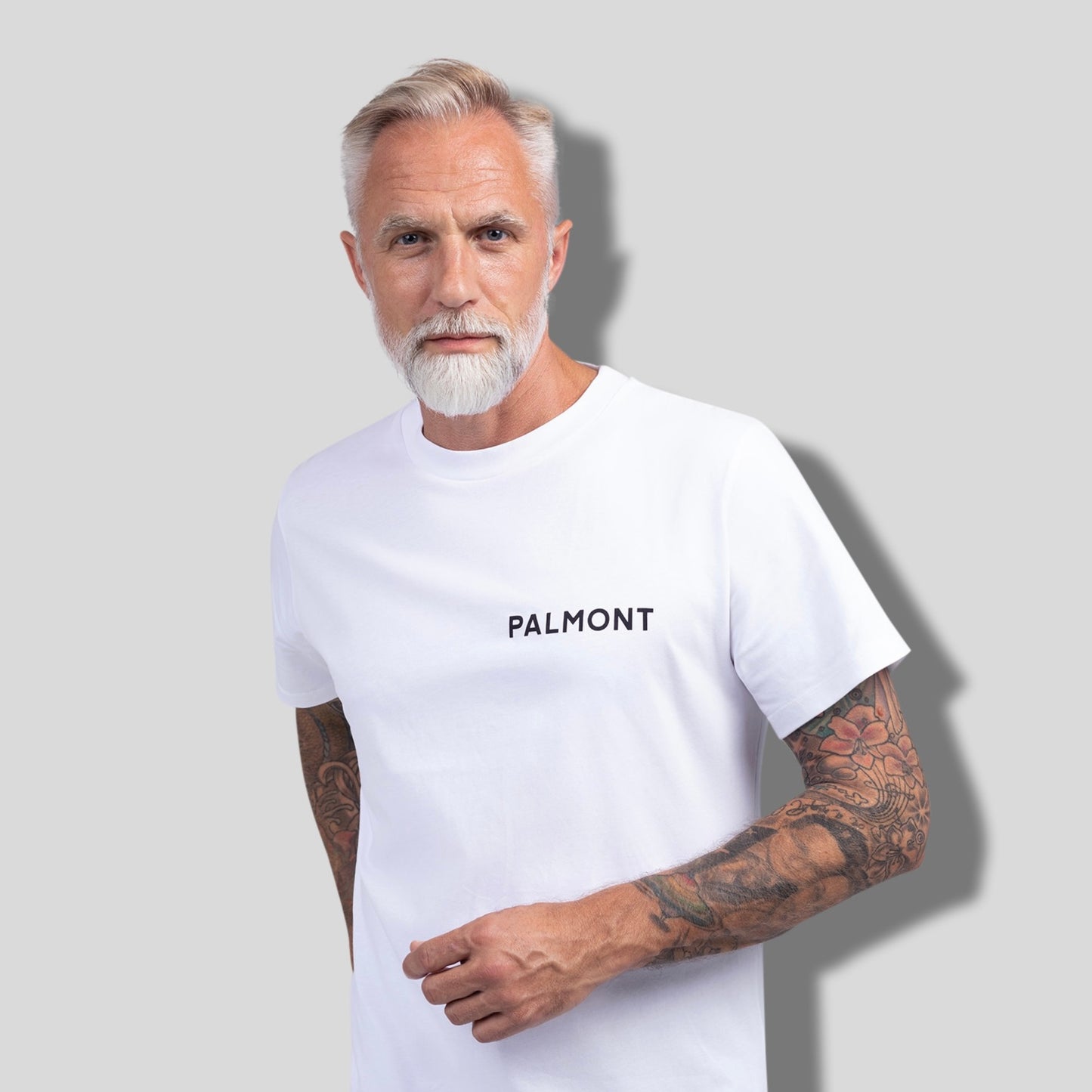Print T-Shirt In White Cotton